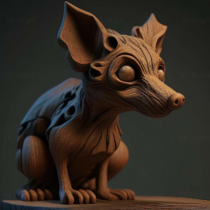 3D model The Prague Rat dog (STL)